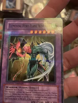 HP Elemental HERO Flame Wingman MF03-EN006 Mattel Promo Parallel Rare YUGIOH - Image 3