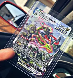 Pokemon TCG Evolving Skies Rayquaza VMAX Alt Art Secret 218/203SWSH07 Holo Card - Image 1