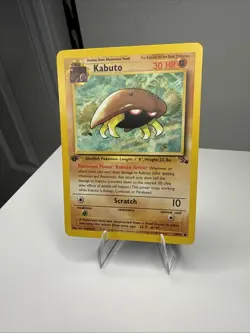 Pokemon TCG Kabuto Fossil 1st Edition Common Card 50/62 Regular - Image 3