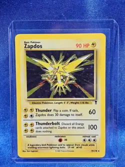 Pokemon TCG Zapdos Holo Rare Card Legendary Collection 19/110 LP - Image 1