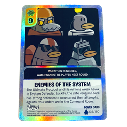 Disney Topps Club Penguin TCG Card: Enemies Of The System 133/150 Holo / Foil LP - Image 1