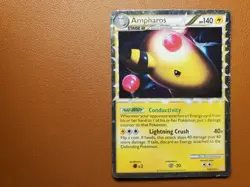 Ampharos (Prime) 105/123 Heartgold & Soulsilver Holo HP Damaged Pokemon Card - Image 1