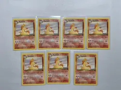 Rapidash 44/64 Jungle- 7 Card Lot Near Mint Pokemon Vintage WOTC - Image 1