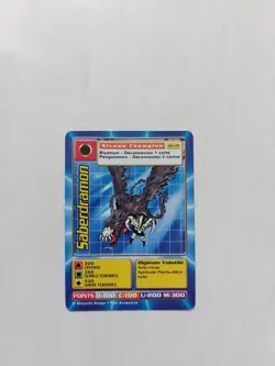 Saberdramon Carte Digimon Francais Bandai 2000 Bo-119 Serie 3 French Card - Image 1