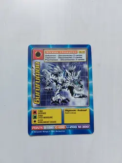 Gururumon Carte Digimon Francais Bandai 2000 Bo-118 Serie 3 French Card - Image 1