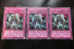 3x Magic Drain 5DS2-EN035 Common 1st Edition Yugioh Card Playset LP - Image 1