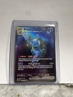 Pokemon Card Blastoise EX SAR 202/165 SV2a 151 English Scarlet & Violet - Image 1