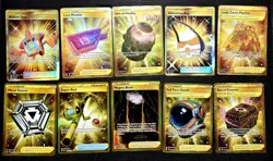 Lot Of 35 Pokemon Secret Rare Gold Holo Cards LP/NM Trainers, Energy Pokemon TCG - Image 3