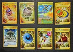 Lot Of 35 Pokemon Secret Rare Gold Holo Cards LP/NM Trainers, Energy Pokemon TCG - Image 5
