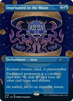 MTG English Imprisoned in the Moon (Borderless) NM Foil Secret Lair - Image 1