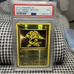 Pokemon 2016 Evolutions Reverse Holo Card Electabuzz 41/108 PSA 9 MINT! - Image 1