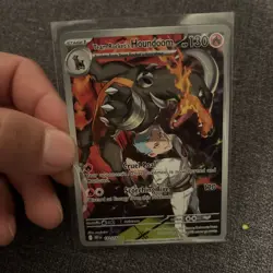 Pokemon TCG Team Rockets Houndoom Illustration Rare Card 191/182 Destined Rivals - Image 1