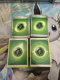 Pokemon Cards - LOT OF 200 GRASS ENERGY Cards (green) - NM - Image 1