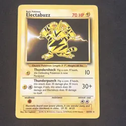 Electabuzz 20/102 Base Set (Nice Card) Never Played NM - Image 1