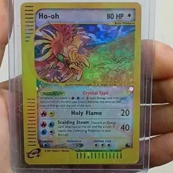 Pokemon Ho-Oh Skyridge Crystal DiY Placeholder Card Holo Rare #149 NM+ - Image 1