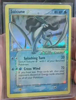 Pokemon Suicune Gold Star EX Unseen Forces DiY Placeholder Card NM+ 115/115 - Image 2