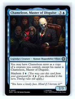 Chameleon, Master of Disguise #27 Regular Uncommon MTG 2025 Marvel's Spider-Man - Image 1
