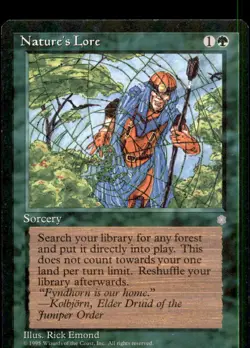 MTG Nature's Lore LP Light Play Ice Age [5055] - Image 1
