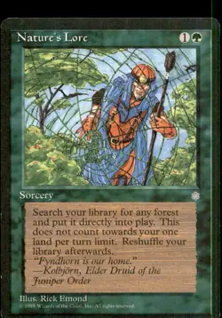 MTG Nature's Lore LP Light Play Ice Age [5060] - Image 1