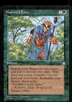 MTG Nature's Lore LP Light Play Ice Age [5058] - Image 1