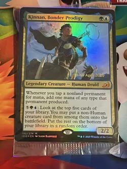 Kinnan, Bonder Prodigy Prerelease Foil NM MtG Ikoria: Lair of Behemoths 192/274 - Image 1