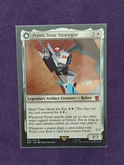 MTG Prowl, Stoic Strategist Prowl, Pursuit Vehicle Transformers 001/015 - Image 1