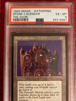 PSA 6 Ex-MT 1994 Stone Calendar The Dark MTG MAGIC THE GATHERING - Image 2