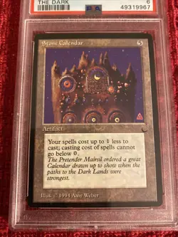 PSA 6 Ex-MT 1994 Stone Calendar The Dark MTG MAGIC THE GATHERING - Image 3