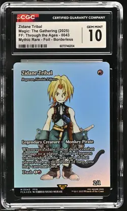RAGAVAN, NIMBLE PILFERER Final Fantasy Zidane Tribal Foil Mythic CGC 10 MTG - Image 1