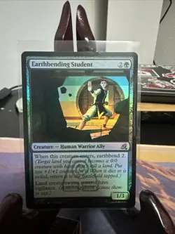 Earthbending Student FOIL 0249 Avatar Eternal TLE MTG Uncommon Unplayed Mint NM - Image 1