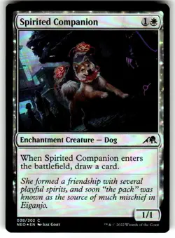 Magic: The Gathering Spirited Companion Common FOIL MTG - Image 1
