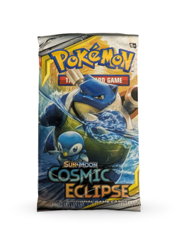 Pokemon TCG Sun & Moon Cosmic Eclipse Booster Pack Blastoise & Piplup - Image 1