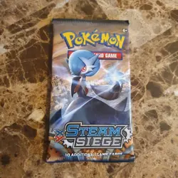 Pokemon Sealed Booster Pack XY Steam Siege Shiny Mega Gardevoir Art - Image 1