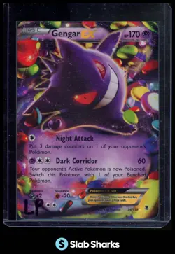 2014 POKEMON XY PHANTOM FORCES #34/119 GENGAR EX - Image 1