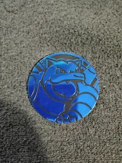 1x Blastoise Jumbo Coin Pokemon TCG Blastoise V Battle Deck Exclusive Coin - Image 1