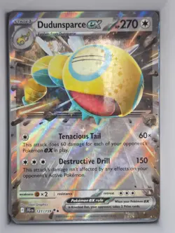 Pokemon TCG Dudunsparce ex 121/159 Journey Together Double Rare Near Mint - Image 1
