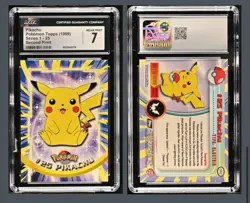 1999 Pokemon Topps Series 1 Pikachu CGC 7 - Image 1