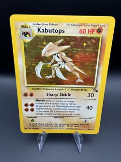 Kabutops 9/62 Holo Rare Pokemon Fossil Unlimited WOTC Vintage 1999 - Image 1