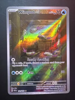 Pokemon TCG: Wimpod 191/182 Illustration Rare Holo Paradox Rift NM - Image 1
