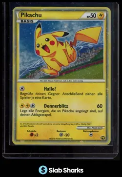 2010 POKEMON PIKACHU WORLD #PW PIKACHU HOLO PROMO GERMAN - Image 1