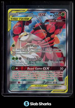 2019 POKEMON SUN & MOON UNBROKEN BONDS #192/214 PHEROMOSA BUZZWOLE TAG TEAM GX - Image 1