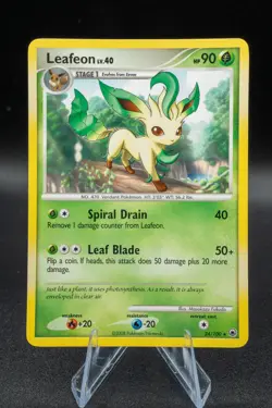2008 Pokemon Diamond & Pearl - Majestic Dawn Leafeon 24/100 LP+ Light Play TCG - Image 1
