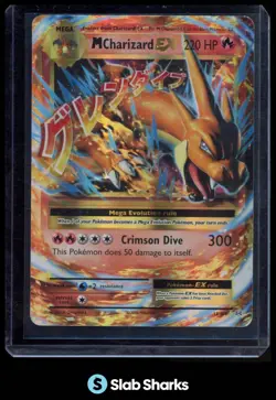 2016 POKEMON XY EVOLUTIONS #13/108 MEGA CHARIZARD EX HOLO - Image 1