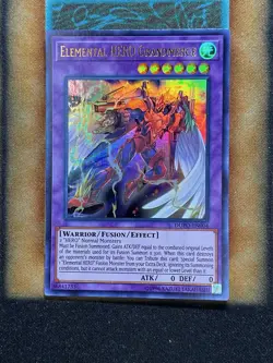 Yugioh Elemental HERO Grandmerge DUPO-EN004 Ultra Rare 1st Ed LP - Image 1