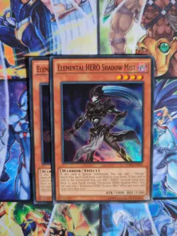 Yu-Gi-Oh x2 Elemental HERO Shadow Mist SDHS - EN001 Super Rare 1st Edition NM - Image 1