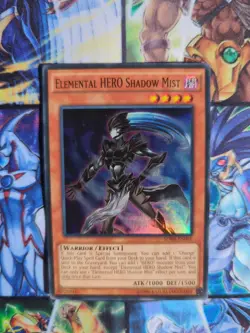 Yu-Gi-Oh x2 Elemental HERO Shadow Mist SDHS - EN001 Super Rare 1st Edition NM - Image 2