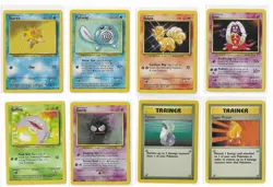 Vintage Pokemon 124 Cards Lot Base Jungle Fossil Base Set 2 Team Rocket LP/MP - Image 2