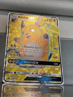 Pokemon Card Raichu GX SM90 Black Star Promo FULL ART HOLO RARE - Image 4