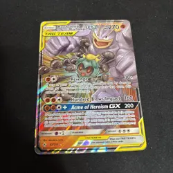 Pokemon TCG: Marshadow & Machamp GX Ultra Rare (82/214) Unbroken Bonds Card - Image 1