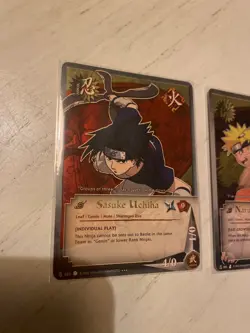 naruto cards, first edition naruto and sakura. Sasuke as well - Image 1